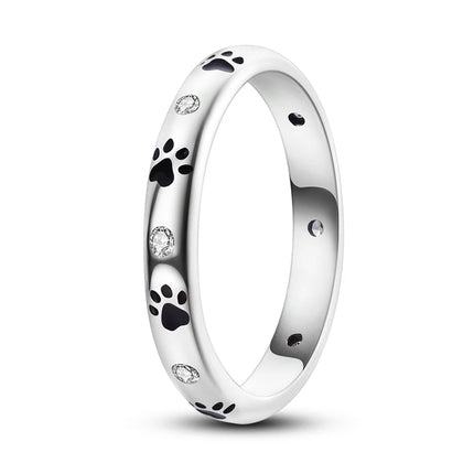 Shine Zircon Ring 925 Silver Original Stone Multi Layer Simple Infinitely Wide Rings For Women FineJewelry Wedding Party Gift