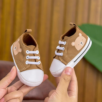 0-12months Infant Girl Boy High Top Shoes Floral Animal Sneaker  for baby girls  boys