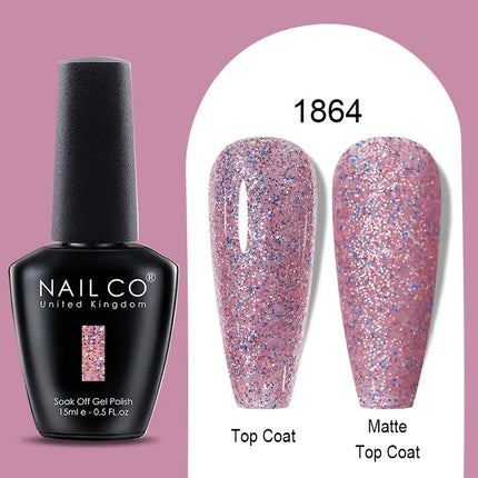NAILCO Winter Series Color Gel Nail Polish 15ML Semi Permanent Soak Off Gel Varnishes Super Texture Gorgeous Nail Manicure Art