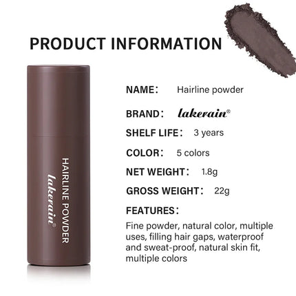 Waterproof Hairline & Root Concealer Pen – Instant Grey Coverage with Easy Blend Powder Stick for Normal Hair