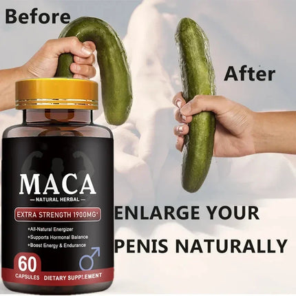 Original Maca Capsules Ashwagandha Tablet Pen-is Enlargement Energy Supplement Increase Size, Erection Pills for Men