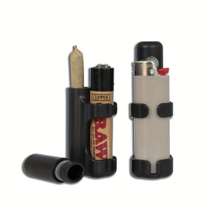 Smell Proof Crush Proof Portable Cigarette Case Lighter Holder