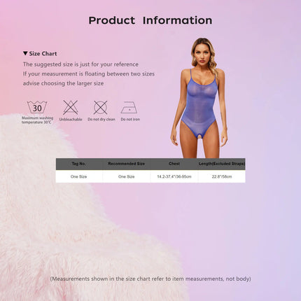 Womens Sexy Bodycon Bodysuit Exotic Teddies Adjustable Strap See Through Lingerie Tights Stretchy High Cut One Piece Swimsuit