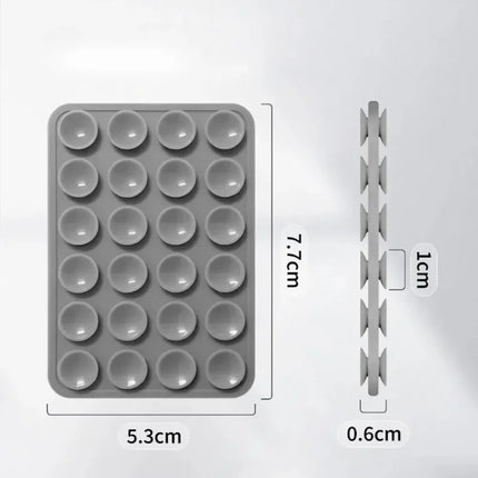 Double Sided Silicone Suction Pad Mobile Phone Holder Hands Free Accessory for Videos Selfies Party Gift Portable Phone Fixture