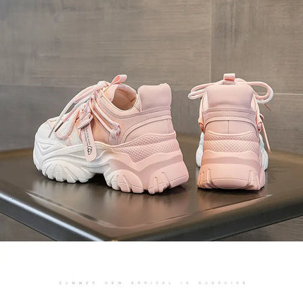 Women's Shoes Casual Shoes Spring Sneakers Platform Woman-shoes Tennis Female Fashion Thick Sole 2024 Roses Trainers Increased I