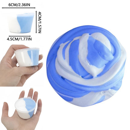80ml Fluffy Slime Supplies Toys Soft DIY Clay Light Plasticine Non-Sticky Putty Modelling Charms Slime Putty Birthday Party Gift
