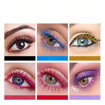Fashion White Mascara Makeup 4D Silky Natural Long Lash Mascara Waterproof Mascara Extension Thick Lasting Curling Mascara Rimel