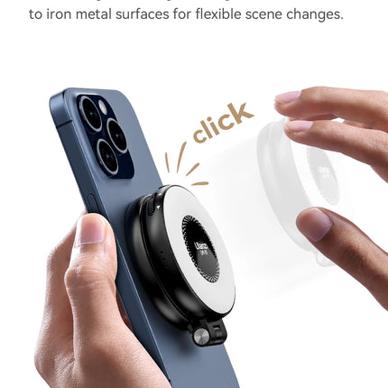 Ulanzi LM19 Bi-color MagSafe Light Phone Stand for iPhone 15 14 13 12 Mini Pro Pro Max for Vlog Live-streaming Photography