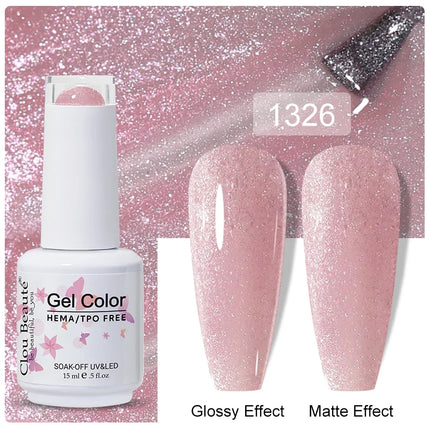 Clou Beaute 15ml Nail Gel Polish Vernis Semi Permanent UV LED Lamp Lakiery Hybrydowe Hema Free Red Nail Art Gel Lacquer Gel