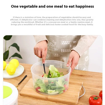 Multifunctional Household Manual Vegetable Dehydrator - Salad Spinner with Fruit, Lettuce Drain Basket | Home Kitchen Gadgets