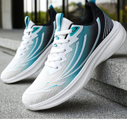 Men's Running Shoes Breathable Mesh Comfortable Sports Sneakers Soft Bottom Non-Slip Lightweight Footwear for Running