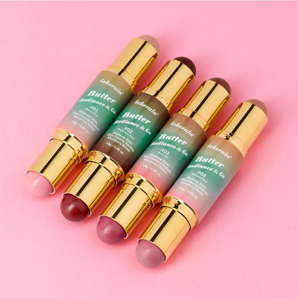 Lakerain Butter Makeup Stick Nature Bronze Colored Matte Effect Moisturizing Smooth Dual-head Design Multi-purpose Makeup Stick