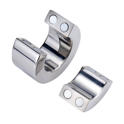 Stainless Steel Magnetic Ball Stretcher Heavy Silver Penis Ring Cock Weighted Exercise Scrotum Pendant Male Bondage Sex Toys