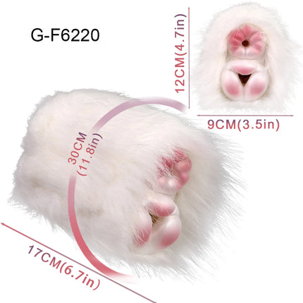 ELKKOST Silicone Animal Fantasy Male Masturbator with Fur Pocket Stroker Pussy Penis Sleeve Fake Vagina Anal Sex Toys for Men