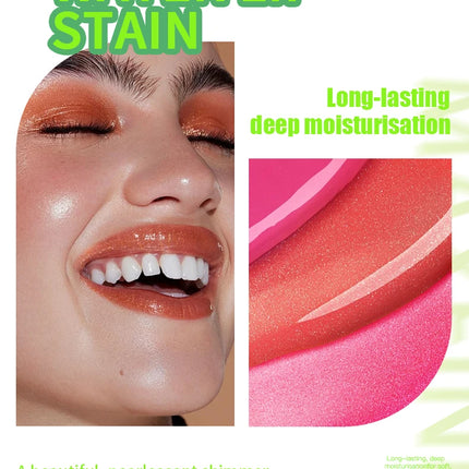 6-tone moisturizing lip gloss luminous oil lip gloss, moisturizing transparent liquid lip gloss, natural lip enhancer, make lips