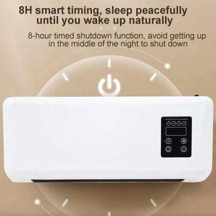 Mini Split Air Conditioner Heat Pump System Portable Air Cooler Heater Wall Mounted Timer Smart for Home Living Room Bedroom