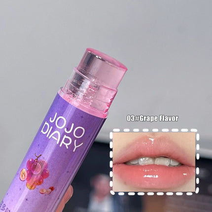 Coconut Hydrating Lip Balm Transparent Colorless Grape Apple Fruity Lip Care Moisturizing Anti-Dry Peach Jelly Lip Balm Makeup