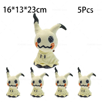 Wholesale Pokemon Plush 5Pcs/Lot Mimikyu Caterpie Oddish Garchomp Phantump Umbreon Sylveon Stuffed Animal Peluche Christmas Gift