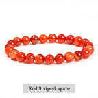 Red Striped Agate / 10mm