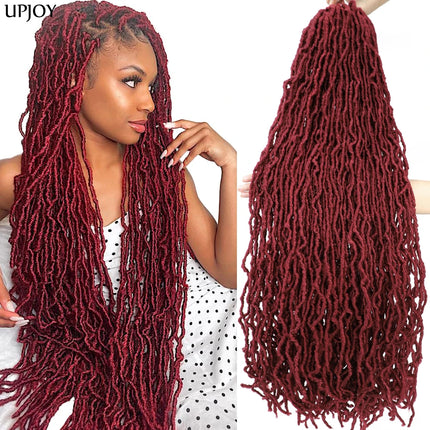 36 inch New Soft Locs Crochet Hair 18 24 inch Faux Locs Braids for Butterfly Dreadlocks Crochet Braid Hair Synthetic Locs Hair
