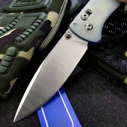 BM 535 Folding Knife G10 Handle Satin Plain Blade Outdoor Pocket Hunting Portable Camping Fishing Multitool Knives