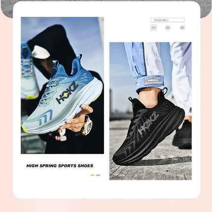 Carbon Plate Air Cushion Running Shoes for Men Soft Chunky Sneakers Women Daily Commuting Shoes Outdoor Casual Walking Shoes