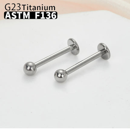 Wholesale G23 Titanium 10PCS Labret Lip Stud Piercing Eyebrow Body Jewelry Nose Ring C rod  For Women Septum Piercing