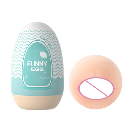 Cups Masturbator Egg Portable Stimulator Penis Massager Soft Rubber Adult Sex Toys for Men Realistic Vagina Pocket Pussy