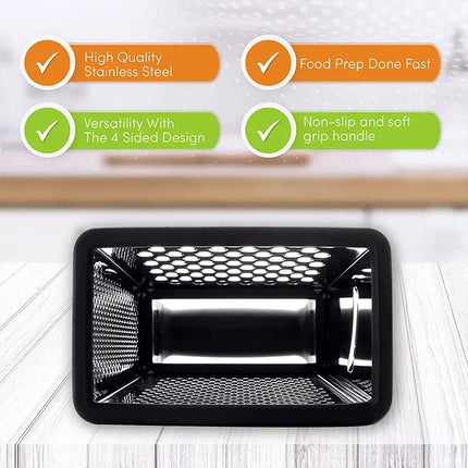Stainless Steel Box Cheese Grater With Container 4 Sides Box Grater Handheld Kitchen Food Shredder for Vegetable Ginger Cutter