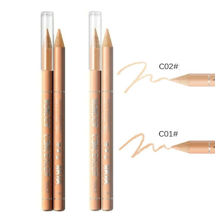 Wooden Concealer Pencil Contour Stick Acne Scar Cover Freckles Makeup Foundation Lasting Highlighter Brighten Aegyo Sal Pen