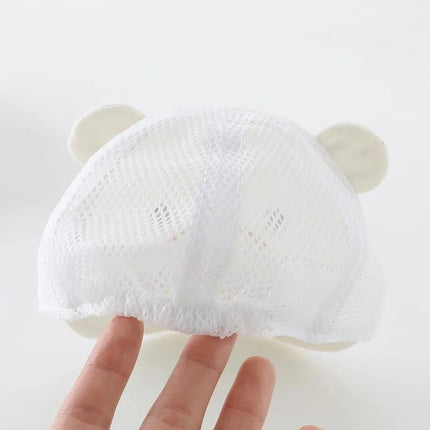 Cute Cartoon Bear Baby Baseball Cap Summer Mesh Breathable Infant Boys Girls Sun Hat Soft Brim Toddler Duck Tongue Caps
