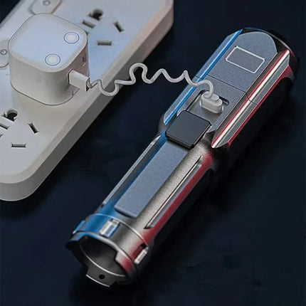 Portable UV Flashlight UV 395NM Zoomable ABS Torch 3 Modes Camping Ultraviolet Flashlights For Pet Stacks Fluorescent Detection