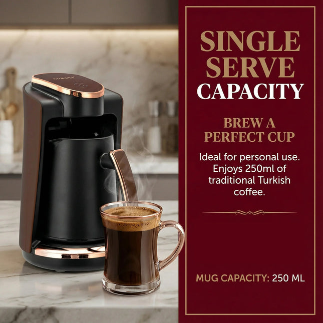 220V 110V Household Electric Coffee Pot Tea Office Coffee Maker 250ML Single Cup Turkish Coffee Machine
