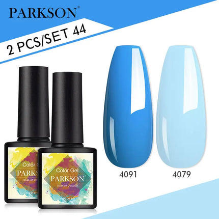 Parkson 2/3pcs Matte Top Coat Gel Nail Polish Kit Base Top Coat Set UV LED Nail Art Manicure Polish Primer Soak Off Nail Gel Set