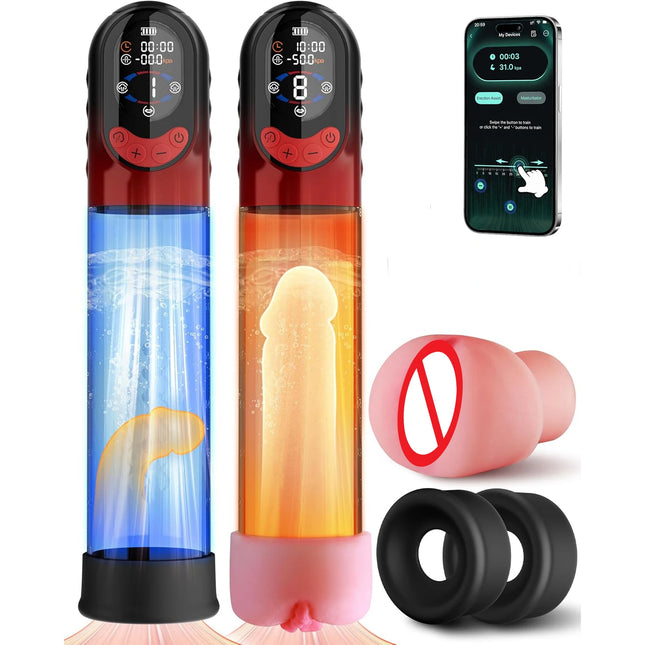 Electric Penis Pump Male Masturbator Sex Toy for Men Dick Pump Waterproof APP Adult Sex Toy for Men Vacuum Pumps Penis Enlargers