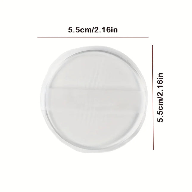 5pcs Transparent Silicone Makeup Puffs, Hypoallergenic Beauty Blenders for Sensitive Skin, Light Beige, Wet/Dry Cosmetic