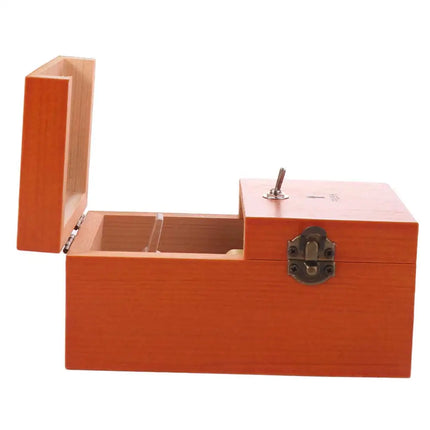 Leave Me Alone Useless Box Wood Color Desk Decoration Electronic Useless Box Interesting Funny Toy Wooden Useless Box