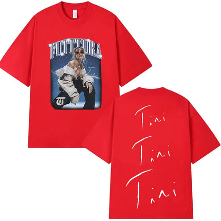 Singer TINI STOESSEL Futtura Tour New Album 2025 Graphic T-shirts Men Women Fashion Harajuku Short Sleeve Cotton Tees streetwear