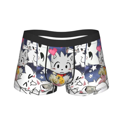 Men's Boykisser Silly Cat Underwear Cute Furry Funny Boxer Briefs Shorts Panties Homme Soft Underpants Plus Size