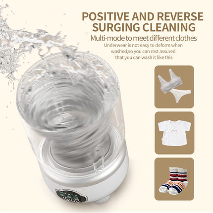 1.6L Foldable Mini Washing Machine Portable  Home Clothes Socks Underwear Cleaning Washing Machine Travel Washing Machine