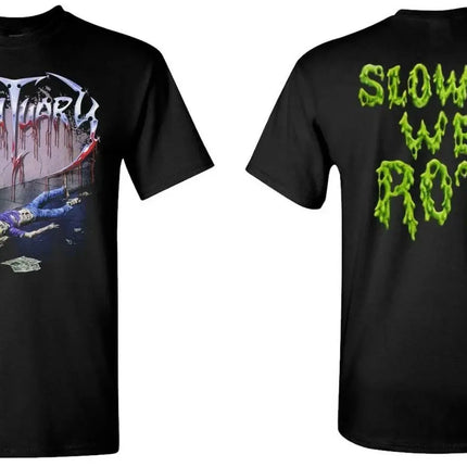 Florida 3 Death Metal Printed Short-sleeved Gothic Retro Cotton T-shirt Casual Loose Round-neck Streetwear Unisex Sportswear Top