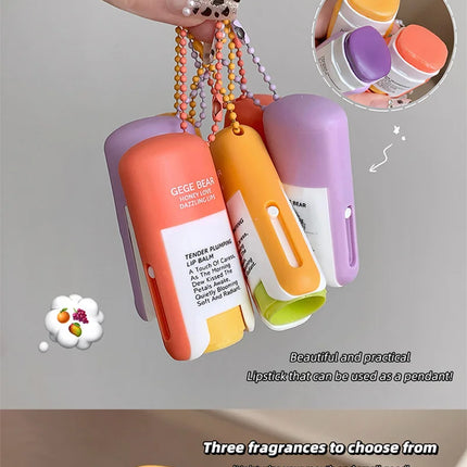 Gegebear Delicate and Moisturizing Lip Balm, Colorless Lip Care, Summer Moisturizing and Hydrating, Lipstick Primer, Lip Balm for Beauty, Moisturizing and Repairing, Anti-Dry and Anti-Cracking, Refreshing and Non-Sticky, Long