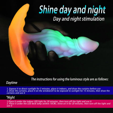 Colorful Wearable Anal Plug Butt Plug Luminous Dildo Prostate Massage Anal Dilator Wear Sex Toys for Women Men Adult Buttplug