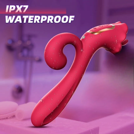 360 Rotation Swing  Tongue Licking Vibrator Female Powerful G-Spot Vagina Massager Dildo Thrusting Clitoris Stimulator Sex Toy