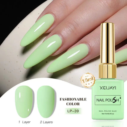 Gel Polish Nail Art Spring/Summer New Collection Avocado Green Nail Polish Manicure Products Uv Permanent Seedling Varnish