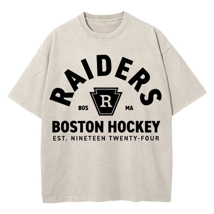 100% Cotton Vintage Washed Heated Rivalry Ilya Rozanov 81 Boston Raiders T Shirt Men Scott Hunter Shane Hollander Acid Wash Tees