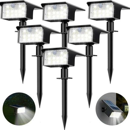 Solar Spot Lights Outdoor Motion Sensor, [62 LED]3 Modes Solar Landscape Spotlights Outdoor Waterproof,  for Yard Garden Patio