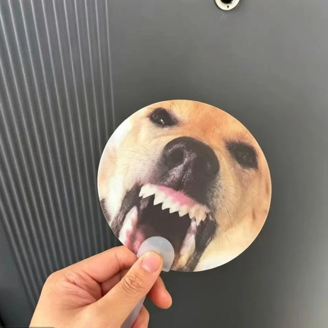 New Creative Rhubarb Dog Called Two-Change Expression Raster Fan Summer Portable Wacky Big Dog Called Handheld Cool Fan