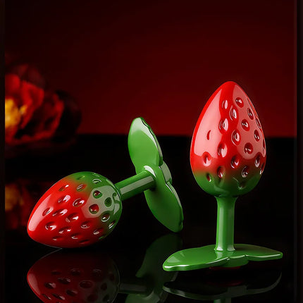 1pcs, Strawberry shaped metal anal plug, butt plug, dildos, adult women toys, adult men toys, adult pleasure, sexual wellness