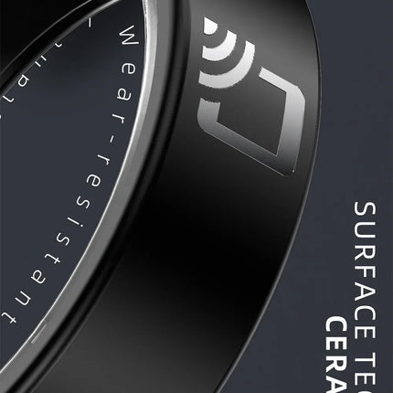 NFC Smart Ring Men Women Heart Rate Health Monitor Sleep Monitors Smartring IP68 Waterproof Multi-sport Mode 7MM Ultra Thin Ring